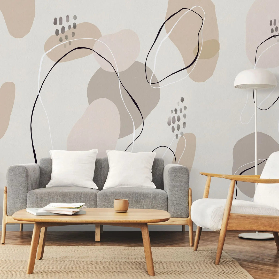 fototapet-personalizat-line-art