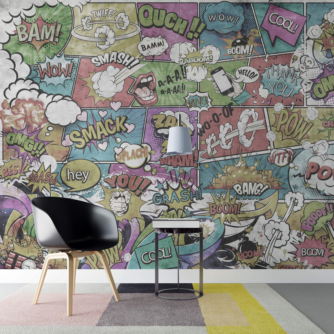 fototapet-personalizat-pop-art-&-cartoon