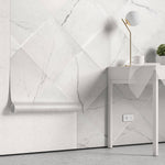 Tapet Personalizat 3D cu elemente de marmura alba iesite in relief - 3D MARBLE