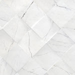 Tapet Personalizat 3D cu elemente de marmura alba iesite in relief - 3D MARBLE