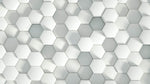 Tapet Personalizat 3D cu hexagoane albe iesite in relief cu efect de lumina si umbra - SHADOW HEXAGONS