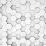 Tapet Personalizat 3D cu hexagoane iesite in relief redand o perspectiva in spatiu - 3D HONEYCOMB