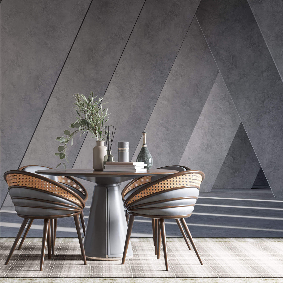 Tapet Personalizat 3D cu o structura de ciment futuristica ce reda o perspectiva vizuala in spatiu - FUTURISTIC COLUMNS