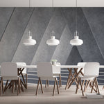 Tapet Personalizat 3D cu o structura de ciment futuristica ce reda o perspectiva vizuala in spatiu - FUTURISTIC COLUMNS