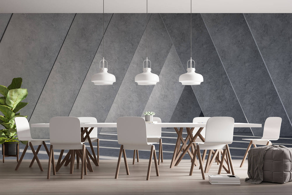 Tapet Personalizat 3D cu o structura de ciment futuristica ce reda o perspectiva vizuala in spatiu - FUTURISTIC COLUMNS