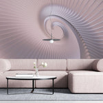 Tapet Personalizat 3D cu o spirala roz cu efect de departare 3D - PINK SPIRAL