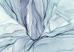 Tapet personalizat watercolor cu design minimalist in stil arta cu cerneala albastra blue ink watercolor