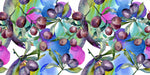 Tapet personalizat - WATERCOLOR PLUMS