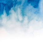 Tapet Personalizat Watercolor in nuanta de albastru pe fundal texturat - BLUE WET INK