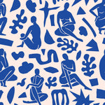 Tapet Personalizat Patterns cu sculpturi abstracte albastre - ABSTRACT BLUE SCULPTURES