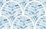 Tapet Personalizat Patterns cu arcade albastre in stil watercolor - BLUE WATERCOLOR ARCHES