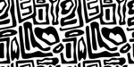 Tapet Personalizat Patterns cu forme neregulate abstracte - BLACK ABSTRACT SHAPES