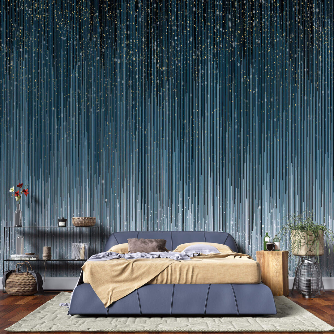 Tapet Personalizat Patterns cu model abstract in nuante degrade - ABSTRACT RAIN LINES