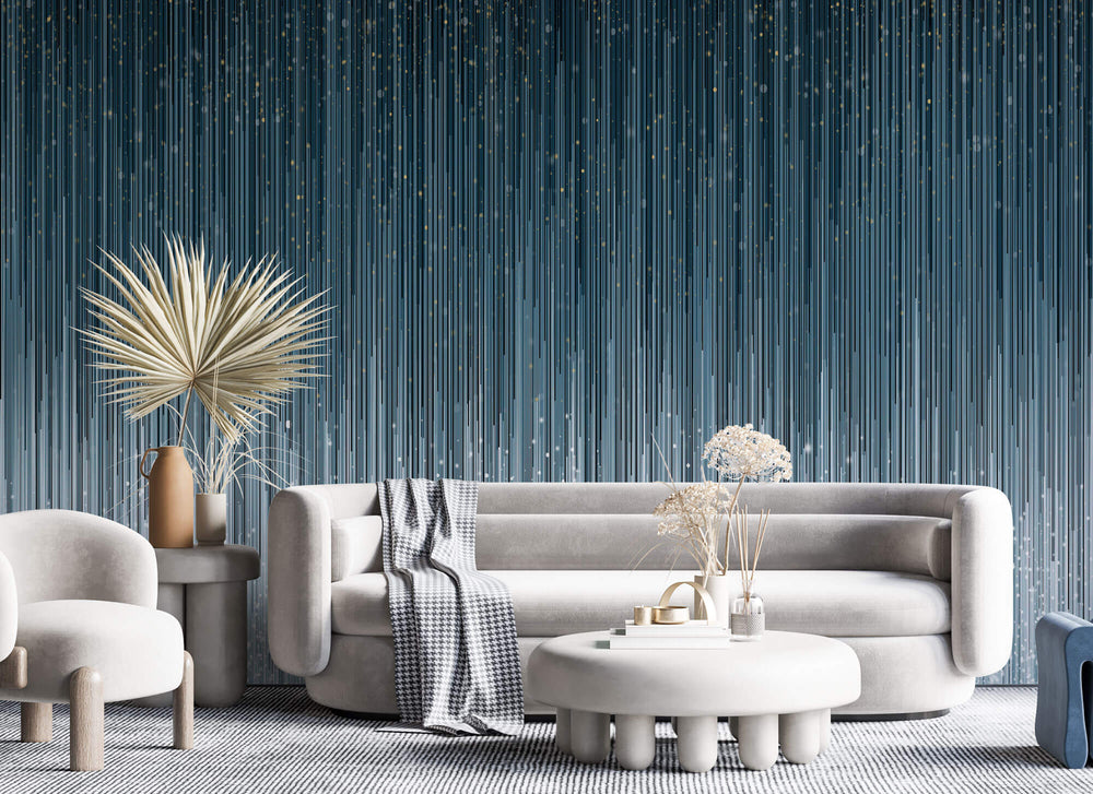 Tapet Personalizat Patterns cu model abstract in nuante degrade - ABSTRACT RAIN LINES