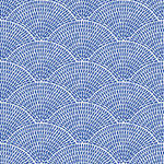 Tapet Personalizat Patterns cu ilustratie abstracta in stil mosaic in nuante de albastru - SEASIDE ARCHES