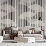 Tapet Personalizat Patterns cu model de frunze abstracte intr-o iluzie optica - ILLUSION LEAVES