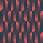 Tapet Personalizat Patterns cu model abstract in nuante degrade de rosu si albastru - CRIMSON HALFTONES