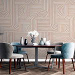 Tapet Personalizat Patterns cu model abstract minimalist in stil boho - ABSTRACT BOHO MINIMALIST