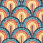 Tapet Personalizat Patterns arcade colorate in stil curcubeu - RAINBOW ARCHES