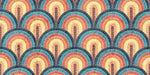 Tapet Personalizat Patterns arcade colorate in stil curcubeu - RAINBOW ARCHES