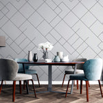 Tapet Personalizat Patterns cu linii geometrice intr-un fundal gri - MODERN ABSTRACT LINES