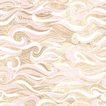 Tapet Personalizat Patterns forme abstracte in nuante de roz si fundal bej texturat - PINK ABSTRACT WAVES