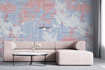 Tapet Personalizat Patterns cu modele abstracte tribale intr-un stil vintage - SCRAPPED TRIBAL PATTERN