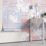 Tapet Personalizat Patterns cu modele abstracte tribale intr-un stil vintage - SCRAPPED TRIBAL PATTERN