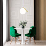 Tapet Personalizat Patterns cu forme geometrice subtile in nuante de bej deschis - LIGHT BEIGE ILLUSION