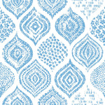 Tapet Personalizat Patterns cu forme rotunde abstracte pictate in stil boho in nuante de albastru - BLUE BOHO GLOBES