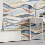 Tapet Personalizat Patterns cu ilustratie abstracta in valuri punctate - DOTTY WAVE