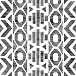 Tapet Personalizat Patterns cu model abstract in dungi negre - LINY SHAPES