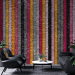 Tapet Personalizat Patterns cu model abstract in linii colorate - RUSTIC RUG
