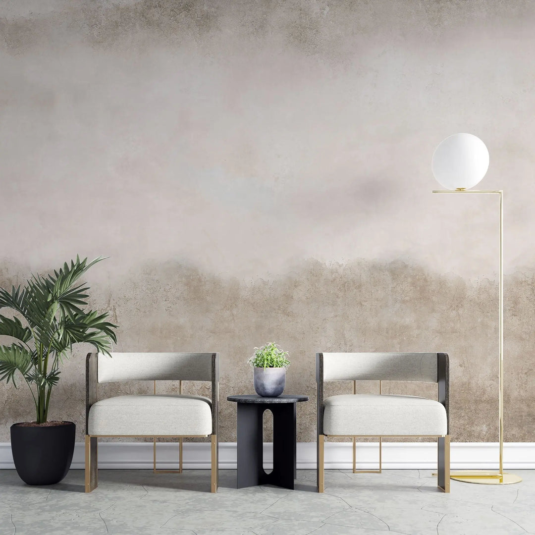 Tapet personalizat abstract cu textura de perete in nuante de bej beige wall