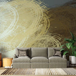 Tapet personalizat abstract cu un impact de cercuri colorate oferind un design dinamic si modern circle splash