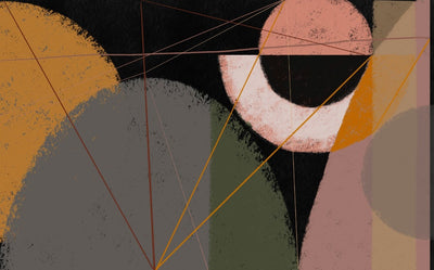 tapet personalizat abstract cu un design in interpretarea unui ochi stilizat cu forme si culori indraznete creand un punct focal artistic abstract eye