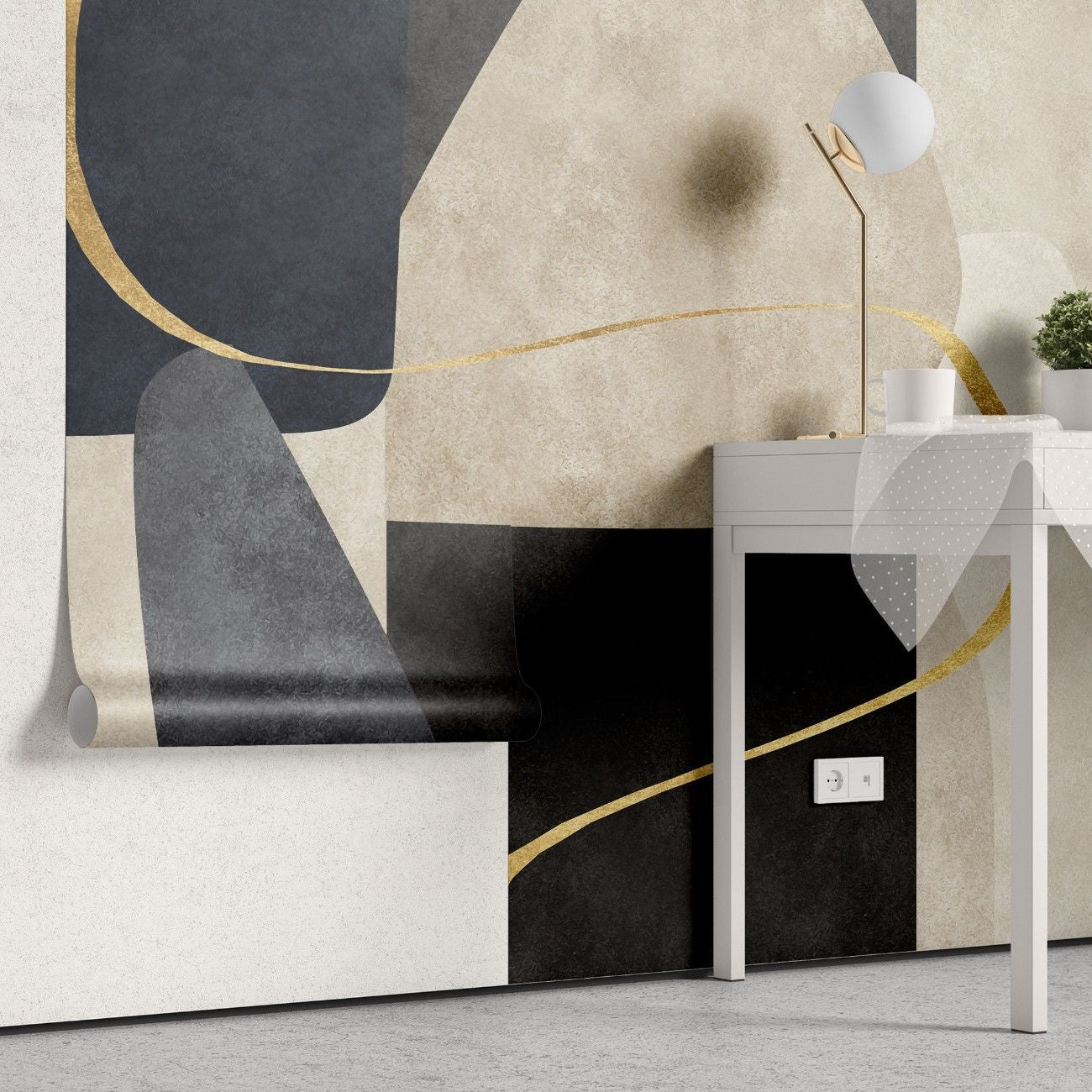 tapet personalizat abstract cu abstractii fine cu detalii delicate si o paleta de culori subtila pentru un aspect sofisticat fine abstractions