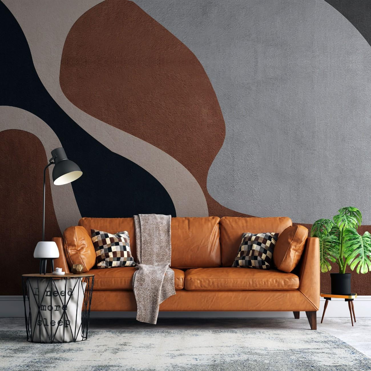 tapet personalizat abstract cu forme echilibrate creand un design armonios si placut vizual balanced forms