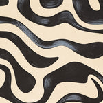 Tapet personalizat abstract cu un efect de topire monocrom oferind un aspect fluid si contemporan monochrome melt