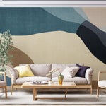 Tapet personalizat abstract cu forme continue si fluide creand un design fluid cu un flux vizual placut seamless shapes