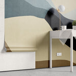 Tapet personalizat abstract cu forme continue si fluide creand un design fluid cu un flux vizual placut seamless shapes
