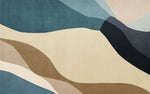 Tapet personalizat abstract cu forme continue si fluide creand un design fluid cu un flux vizual placut seamless shapes