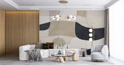 tapet personalizat abstract cu forme si ordine intr o compozitie structurata si moderna ce aduce echilibru shape and order