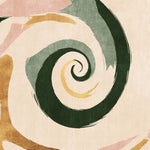 Tapet personalizat abstract cu un vartej modern cu linii curbe si culori vibrante creand un design dinamic si stilat modern swirl