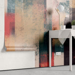 Tapet personalizat abstract cu o dinamica a culorilor intr o compozitie vibranta si energica color dynamics