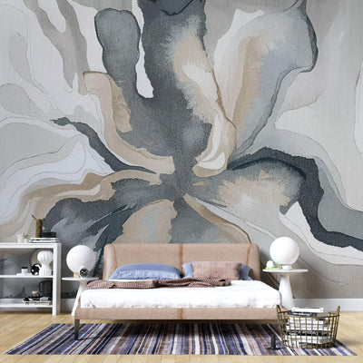 tapet personalizat abstract cu o miscare fluida a formelor creand un design dinamic si organic fluid motion