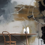 Tapet personalizat abstract cu o ordine intrerupta cu elemente disparate ce se reunesc intr o compozitie intriganta broken order