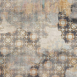 Tapet personalizat abstract cu un efect de mozaic invechit oferind o textura artistica si un aspect vintage scraped mosaique