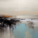 Tapet personalizat abstract cu tonuri pamantii estompate aducand o nota de naturalete si sobrietate muted earth