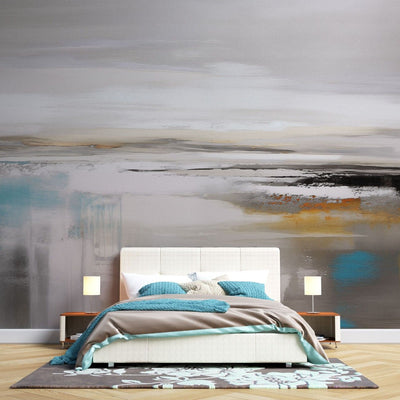 tapet personalizat abstract definit prin absenta formelor clare cu spatii negative ce creeaza o imagine minimalista si intriganta defined by absence
